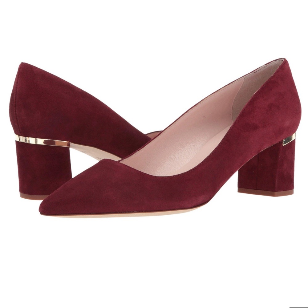 Kate Spade Milan Too Heels in Deep Crimson